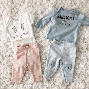 Boy girl twin preemie outfits